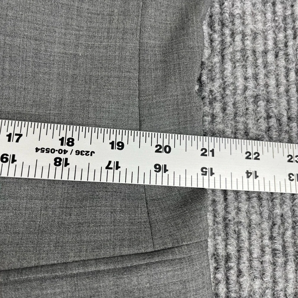 Lands End Sport Coat Mens 41 Gray Wool Blend Two Button Blazer Professional